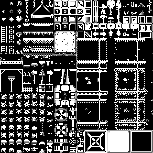 Sprite sheet containing assets